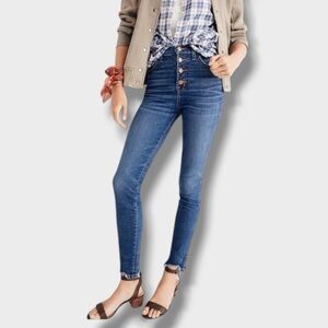 Madewell High-Rise Skinny Jeans Chewed-Hem
